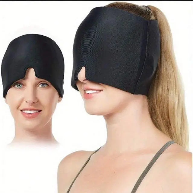 HeadEase™ Migraine Relief Cap — Instant Cooling Comfort for Head & Eyes Pursonic