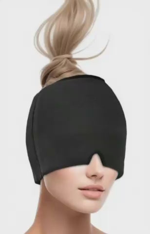 HeadEase™ Migraine Relief Cap — Instant Cooling Comfort for Head & Eyes